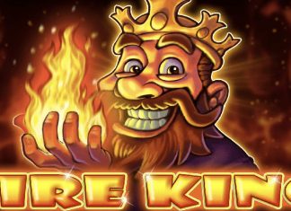 Fire King is a 5x3, five-payline video slot with features including multipliers, a Double-Up mode and classic fruity emblems