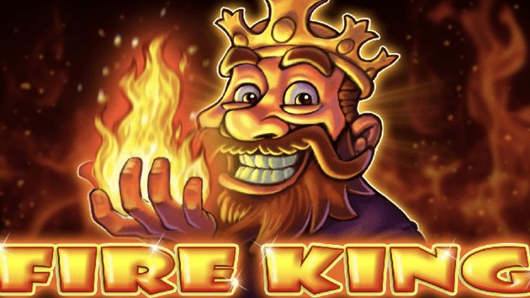 Fire King is a 5x3, five-payline video slot with features including multipliers, a Double-Up mode and classic fruity emblems