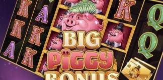 Big Piggy Bonus is a 6x4, 50-payline video slot with features including a Big Bonus mechanic, Pick Me feature, multipliers and free spins.