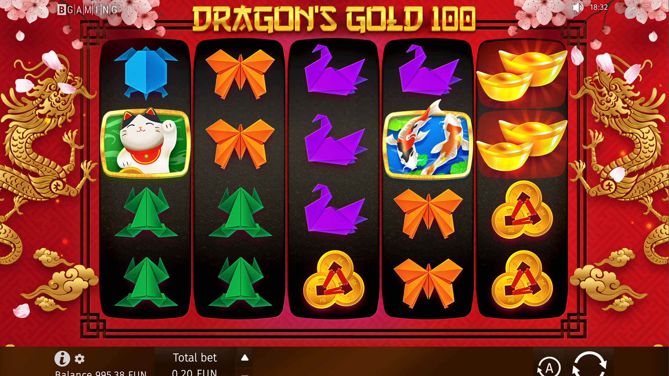 Inspired by Asian culture, BGaming’s most recent slot title Dragon’s Gold 100 takes players to the “mysterious East