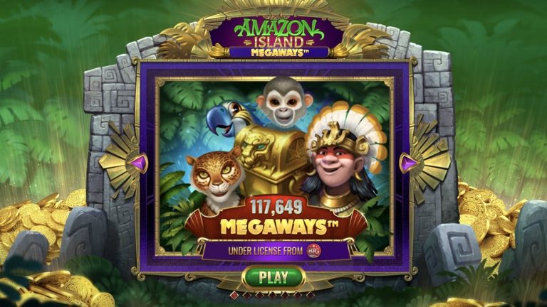 Amazon Island Megaways is a 6x2 to 6x7 video slot with up to 117,649 ways to win, including features such as a Jungle Wheel and a multiplier.