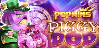 PiggyPop is a 6x4 video slot with up to 524,228 ways to win, including features such as cascading wins, a bonus wheel, free spins and a changing reel set