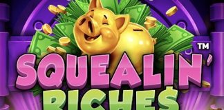 Squealin’ Riches is a 5x4, 1,024-payline video slot with features including a free spins wheel, a mystery wheel, a jackpot and LockNWin.