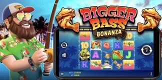 Bigger Bass Bonanza is a 5x4, 12-payline video slot including features such as scatters, wilds, free spins, money symbols and multipliers.