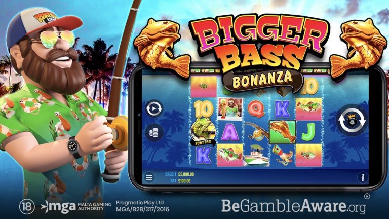 Bigger Bass Bonanza is a 5x4, 12-payline video slot including features such as scatters, wilds, free spins, money symbols and multipliers.