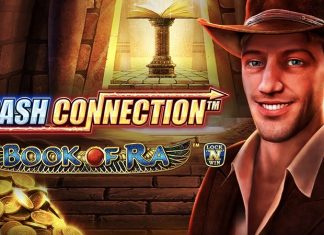 Cash Connection - Book of Ra is a 5x3, 10-payline action-packed video slot including a Lock & Spin mechanic, coin symbols and four jackpots.