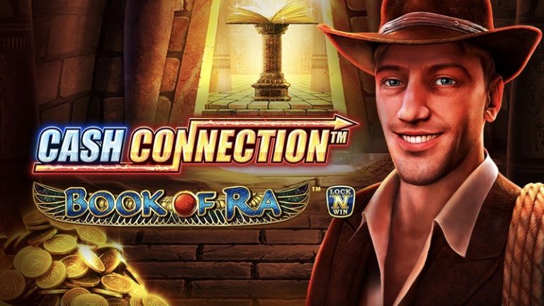 Cash Connection - Book of Ra is a 5x3, 10-payline action-packed video slot including a Lock & Spin mechanic, coin symbols and four jackpots.