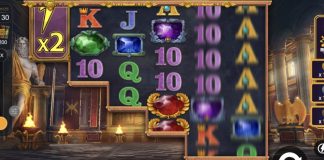 Jewels of Jupiter is a 6x2-6, 60-payline video slot with features including a free spins game, random wilds and a hyper bonus.