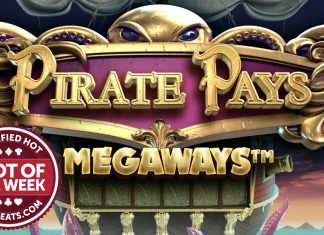 Avast ye! Big Time Gaming has set sail with our Slot of the Week award with the release of its swashbuckling title, Pirate Pays Megaways.