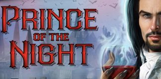 Prince of the Night is a 5x3, 50-payline video slot with features including wilds, scatters, free spins, multipliers and a blood gem bonus.