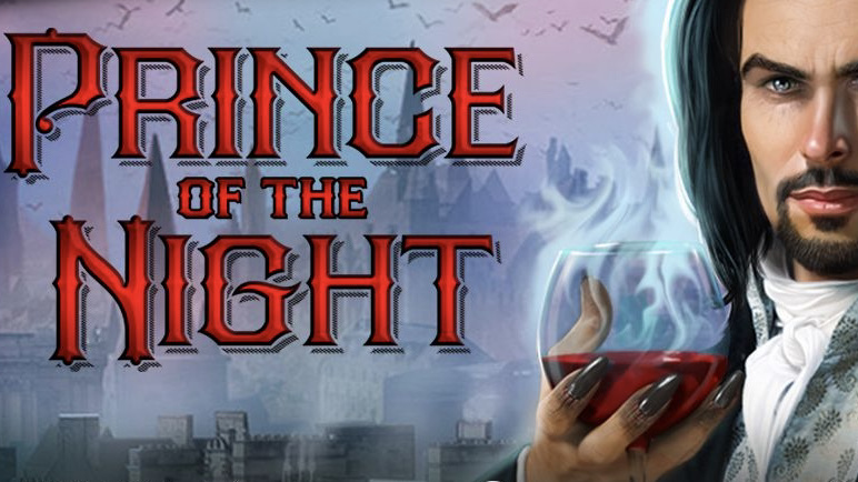 Prince of the Night is a 5x3, 50-payline video slot with features including wilds, scatters, free spins, multipliers and a blood gem bonus.