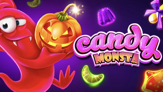 Candy Monsta is a 5x3, 20-payline video slot with features including free spins, sticky wilds, scatters and bonus symbols.