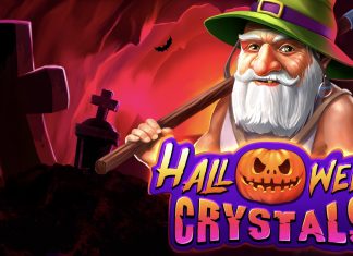 Halloween Crystals is a 5x3, five-payline slot with features including a "Wheel of Fortune" jackpot, a CraftBonus and cascading reels.