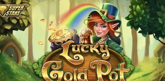 Lucky Gold Pot is a 5x3, 20-payline video slot with features including multiplier wilds, free spins, bonus games and a gamble feature.