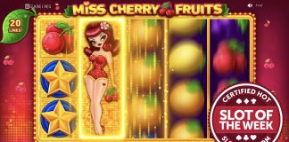 BGaming has claimed this week’s Slot of the Week award with its all-new “traditional-style” slot title, Miss Cherry Fruits.