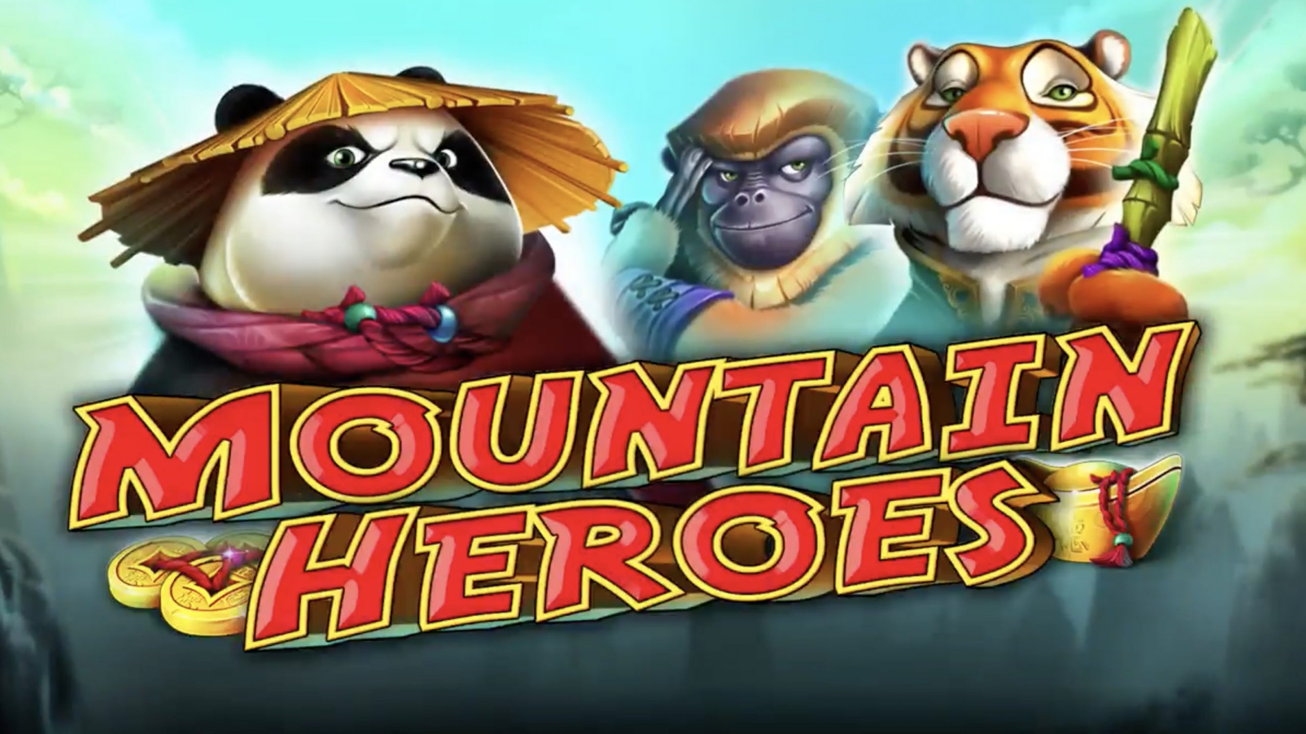 Mountain Heroes is a 5x4, 40-payline video slot with features including progressive jackpots, wilds, scatters and a double up option.