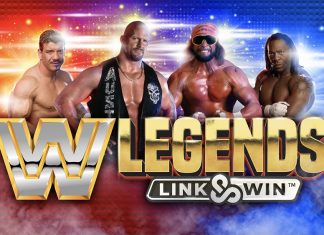 WWE Legends Link & Win is a 5x3, 25-payline slot with features including HyperSpins, the Link&Win, free spins, and a bonus buy.