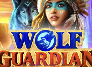 Wolf Guardian is a 5x3, 20-payline video slot with features including tumbling reels, connected lines and nature’s most majestic beasts.