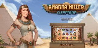 As part of its Spanish Celebrities Slot series, Amarna Miller Cleopatra is a 5x3, 20-payline video slot featuring four mini games.