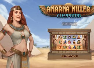 As part of its Spanish Celebrities Slot series, Amarna Miller Cleopatra is a 5x3, 20-payline video slot featuring four mini games.