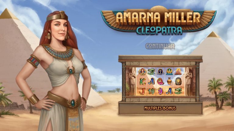 As part of its Spanish Celebrities Slot series, Amarna Miller Cleopatra is a 5x3, 20-payline video slot featuring four mini games.