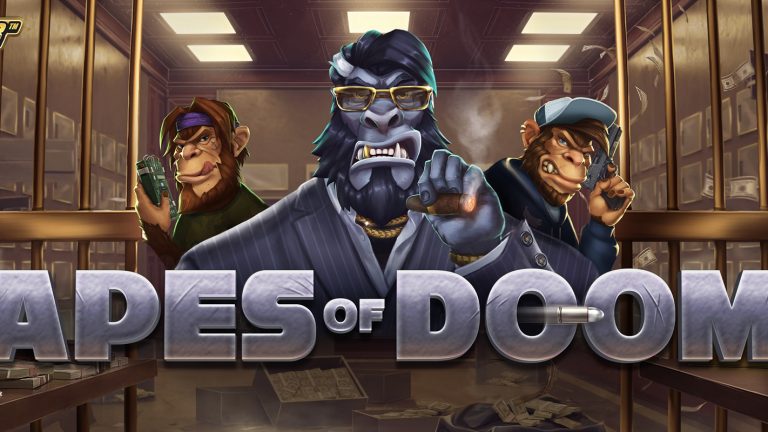 Apes of Doom is a 4x3, 10-payline video slot including features such as hot zones, free spins, respins, super stake and a buy bonus.