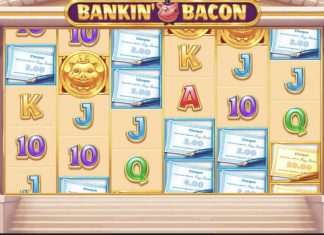 Bankin’ Bacon is a 6x4, 4,096-payline video slot with features including banker spins, a free spins mystery choice and a buy bonus option.