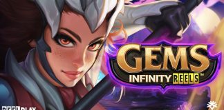 Gems Infinity Reels is a 4x3x2, Infinity Reels slot including features such as a unity bonus, free spins, wild princesses and a multiplier.