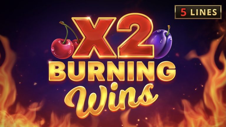 Burning Wins x2 is a 3x3, five-payline video slot featuring classic slot style symbols and the chance to double winnings by filling the reels