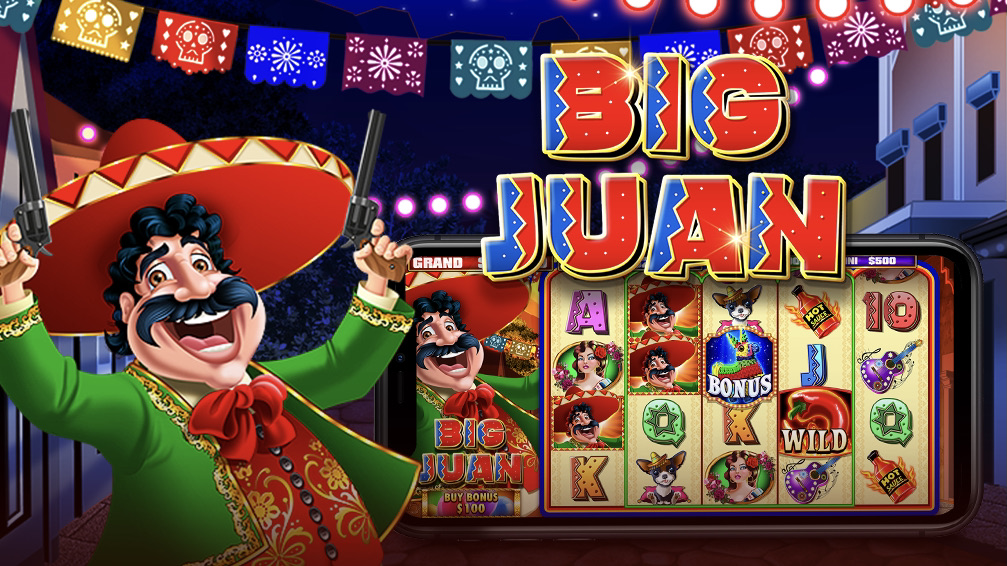 Big Juan is a 5x4, 20-payline video slot with features including a wild switch, a free spins bonus and four fixed jackpot prizes.