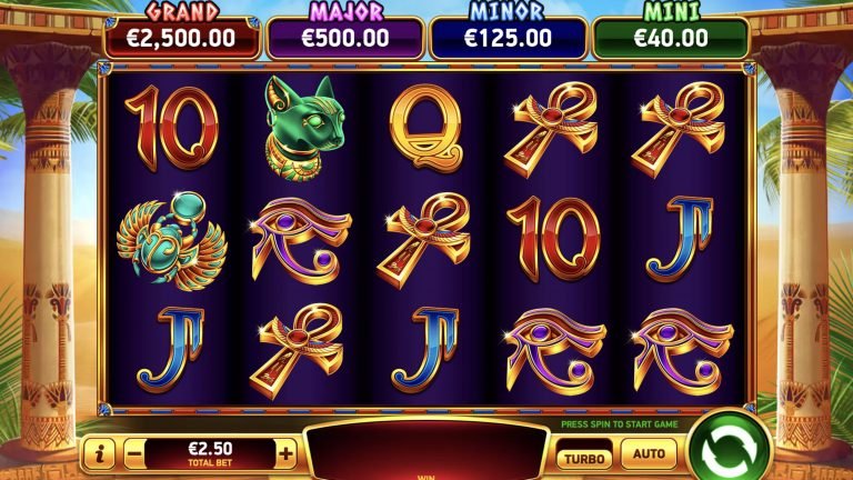 Ancient Pharaoh is a 5x3, 50-payline video slot with features including Jackpot Mania Ultra, respins and a free games bonus.