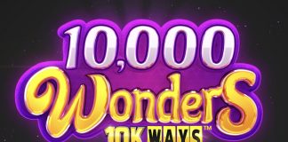 10,000 Wonders 10k Ways is a 6x4, 10,000-payline video slot with features including free spins, respins, bonus prizes and sticky wilds.