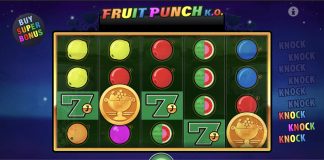 Fruit Punch K.O. is a 5x4, 20-payline video slot with features including an automated knockout feature and a bonus and super bonus game.