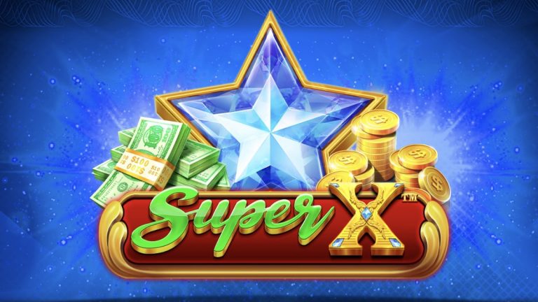 Super X is a 5x3, 20-payline video slot which incorporates a bet multiplier building feature, free spins and a max win of x5,000 the bet.