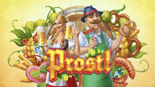 Prost! is a 5x3, 25-payline video slot that incorporates free spins and a maximum win potential of up to x102,783 the total bet.