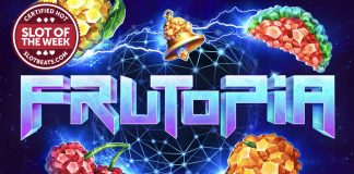 Tom Horn Gaming has closed the curtain on the year claiming our slot of the Week award with its latest title Frutopia.