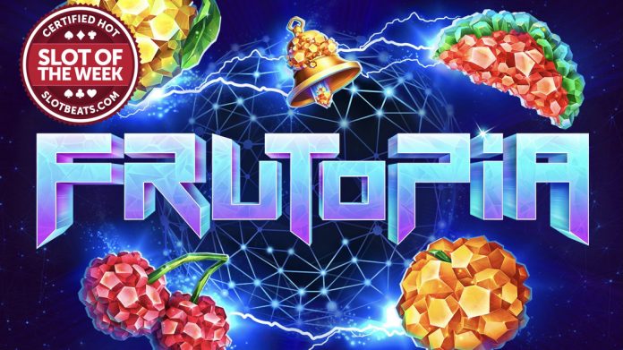 Tom Horn Gaming has closed the curtain on the year claiming our slot of the Week award with its latest title Frutopia.