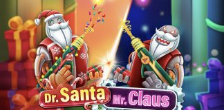 Dr. Santa & Mr. Claus is a 5x3, 10-payline video slot that incorporates the same person with a double personality.