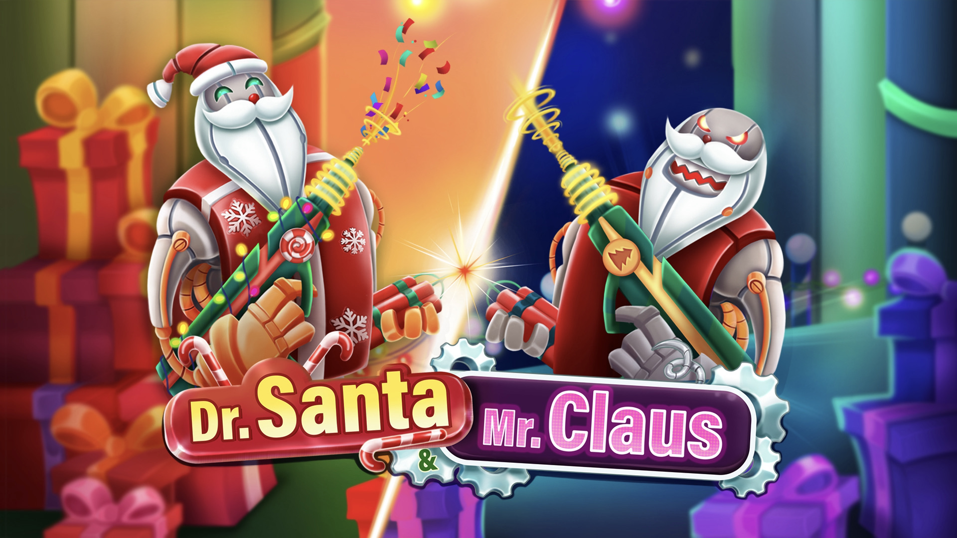 Dr. Santa & Mr. Claus is a 5x3, 10-payline video slot that incorporates the same person with a double personality.
