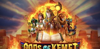 Gods of Kemet is a 5x3, 40-payline video slot that incorporates a maximum win potential of up to x1,000 the bet.