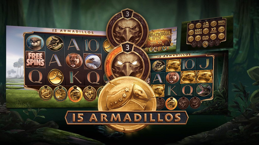 15 Armadillos is a 5x3, 20-payline video slot that incorporates a maximum win potential of up to x10,000 the bet. 