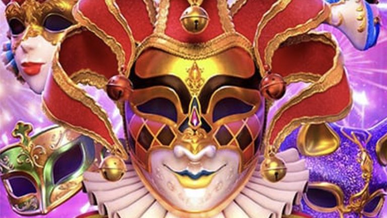 Embrace Pocket Games Soft’s version of the Carnival of Venice, renowned for its intricate and elaborate masks, in its slot Mask Carnival.