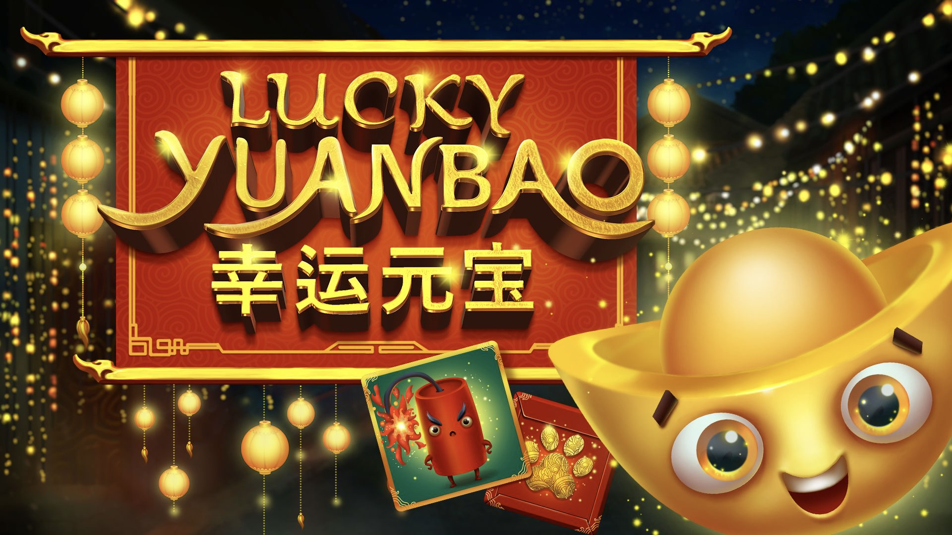 Lucky Yuanbao is a 5x5 video slot which incorporates a payout determined by a bet multiplier that grows with each successful move.