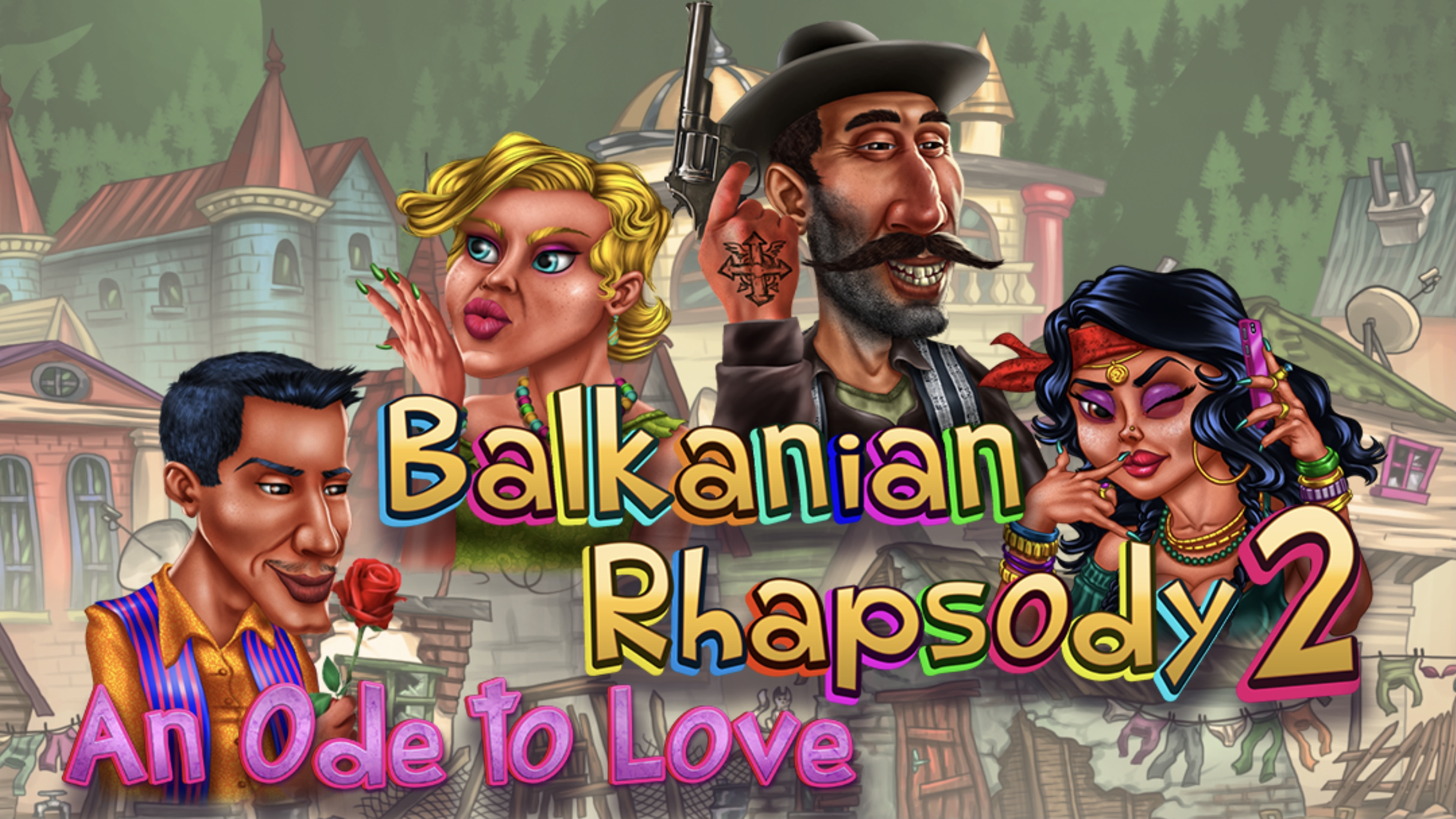 Balkanian Rhapsody 2: An Ode to Love is a 5x3, 20-payline video slot which incorporates sticky wilds in 8 free bonus games.