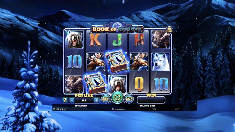 Book of Wolves is a 5x3, 10-payline video slot that incorporates a maximum win potential of up to x5,000 the bet. 