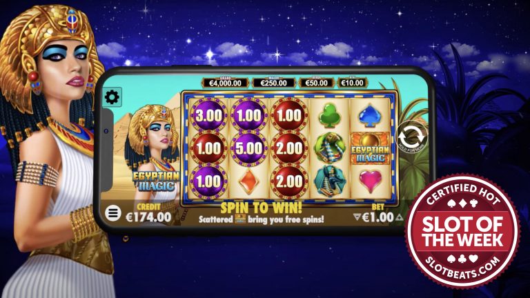 Atomic Slot Lab has made its market debut as its first-ever game release has claimed our Slot of the Week accolade with Egyptian Magic