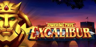 Towering Pays Excalibur is a 5x3-8, increasing-payline video slot that incorporates a Towering Pays mechanic and a max win of €162,500.