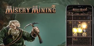 Misery Mining is a 3x3-7x7, 823,543-payline video slot that incorporates a maximum win potential of up to x70,000 the bet. 