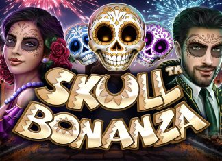 Skull Bonanza is a 5x3, nine-payline video slot that incorporates a maximum win potential of up to x10,000 the bet.