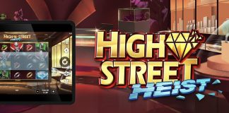 High Street Heist is a 5x4, 1,024-payline video slot that incorporates a maximum win potential  of up to 21,160 the bet.